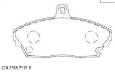 Комплект тормозных колодок KD8714 ASIMCO