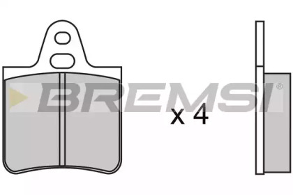 Комплект тормозных колодок BP2093 BREMSI