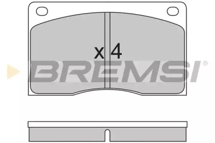 Комплект тормозных колодок BP2213 BREMSI