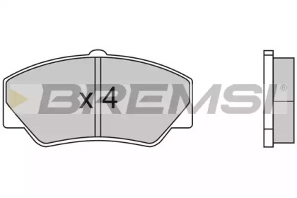 Комплект тормозных колодок BP2316 BREMSI