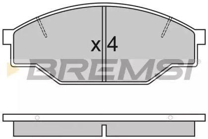 Комплект тормозных колодок BP2322 BREMSI