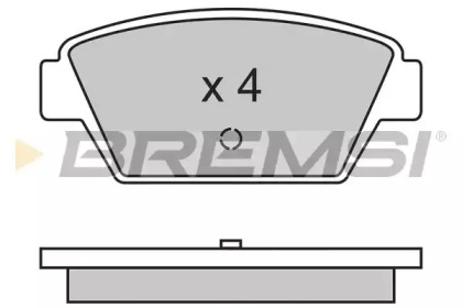 Комплект тормозных колодок BP2330 BREMSI