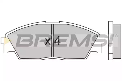 Комплект тормозных колодок BP2350 BREMSI