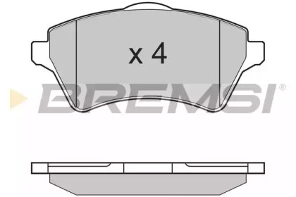 Комплект тормозных колодок BP2960 BREMSI