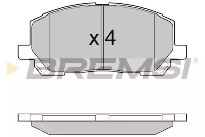 Комплект тормозных колодок BP2989 BREMSI