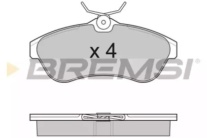 Комплект тормозных колодок BP3009 BREMSI