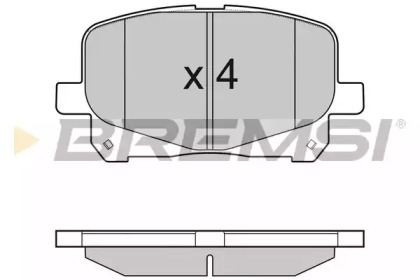 Комплект тормозных колодок BP3049 BREMSI