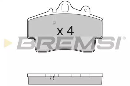 Комплект тормозных колодок BP3179 BREMSI