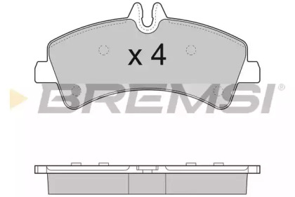 Комплект тормозных колодок BP3291 BREMSI