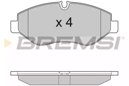 Комплект тормозных колодок BP3292 BREMSI