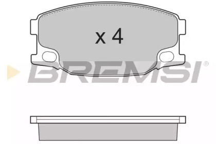 Комплект тормозных колодок BP3318 BREMSI