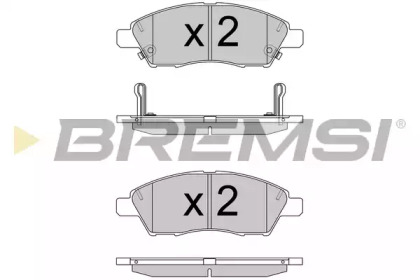 Комплект тормозных колодок BP3589 BREMSI