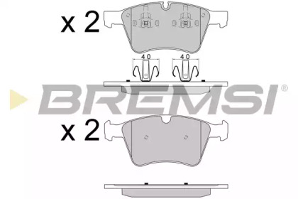 Комплект тормозных колодок BP3590 BREMSI