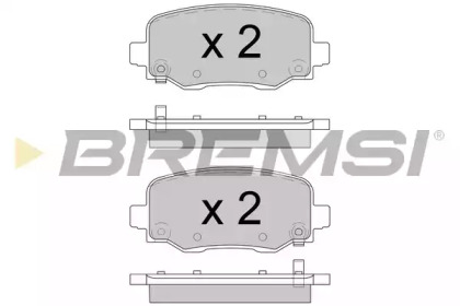 Комплект тормозных колодок BP3604 BREMSI