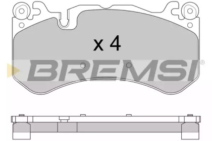 Комплект тормозных колодок BP3609 BREMSI