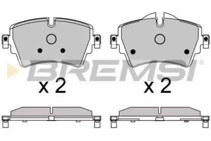 Комплект тормозных колодок BP3639 BREMSI