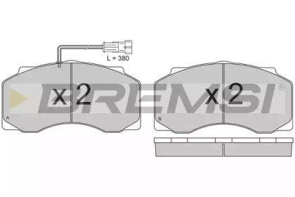 Комплект тормозных колодок BP7300 BREMSI