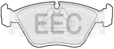 Комплект тормозных колодок BRP0596 EEC