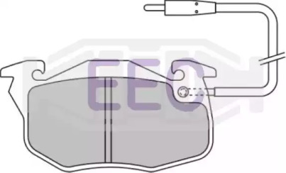 Комплект тормозных колодок BRP0712 EEC