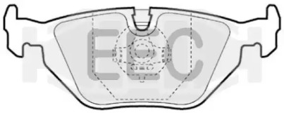 Комплект тормозных колодок BRP0856 EEC