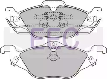 Комплект тормозных колодок BRP1022 EEC