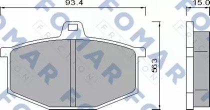 Комплект тормозных колодок FO 424781 FOMAR Friction