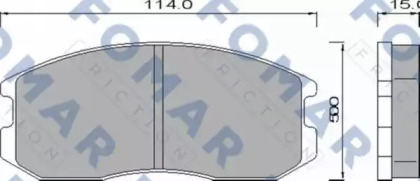 Комплект тормозных колодок FO 460181 FOMAR Friction