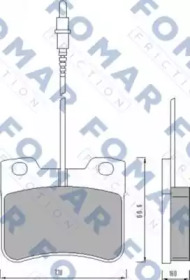 Комплект тормозных колодок FO 472981 FOMAR Friction