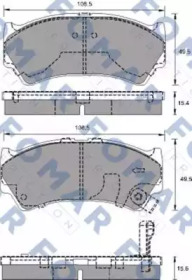 Комплект тормозных колодок FO 692981 FOMAR Friction