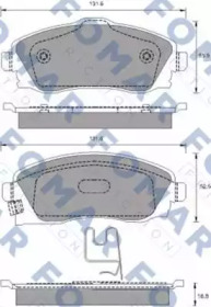 Комплект тормозных колодок FO 783481 FOMAR Friction