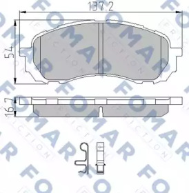 Комплект тормозных колодок FO 960181 FOMAR Friction