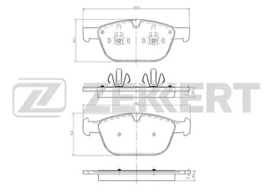 Комплект тормозных колодок BS-1053 ZEKKERT