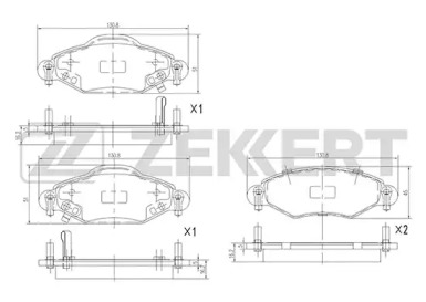 Комплект тормозных колодок BS-2076 ZEKKERT