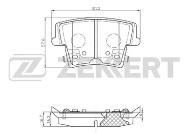 Комплект тормозных колодок BS-2429 ZEKKERT