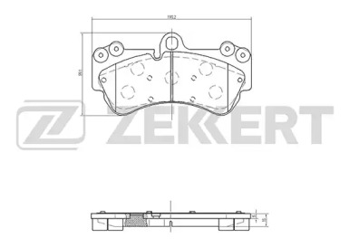 Комплект тормозных колодок BS-2449 ZEKKERT