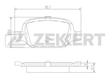 Комплект тормозных колодок BS-2463 ZEKKERT