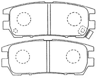 Комплект тормозных колодок FP0567 FIT