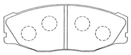 Комплект тормозных колодок FP0604 FIT