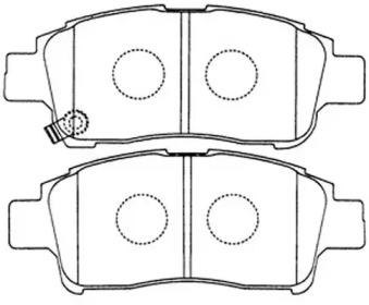 Комплект тормозных колодок FP0831 FIT