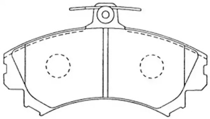 Комплект тормозных колодок FP0837 FIT