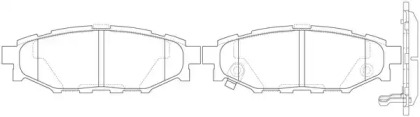 Комплект тормозных колодок FP1114 FIT