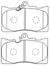 Комплект тормозных колодок FP1118 FIT