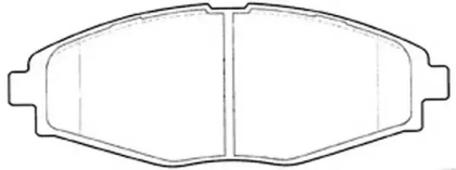 Комплект тормозных колодок FP1321 FIT