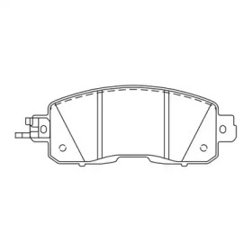 Комплект тормозных колодок FP1650 FIT