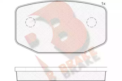 Комплект тормозных колодок RB1162 R BRAKE