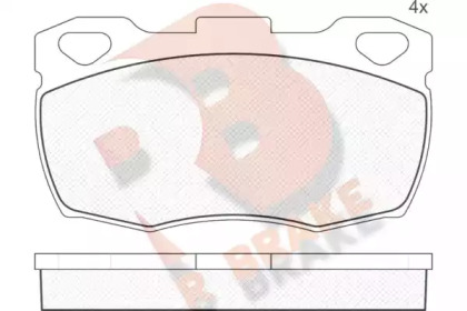 Комплект тормозных колодок RB0799 R BRAKE