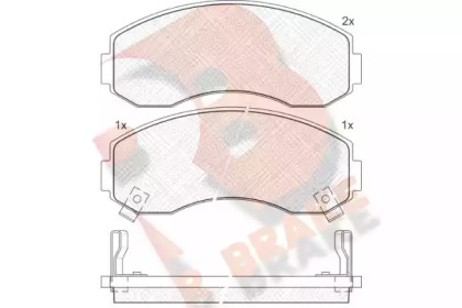 Комплект тормозных колодок RB1224 R BRAKE