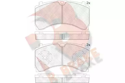 Комплект тормозных колодок RB2123 R BRAKE