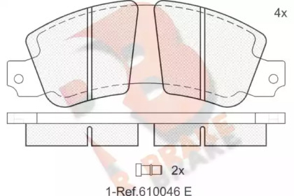 Комплект тормозных колодок RB0188 R BRAKE