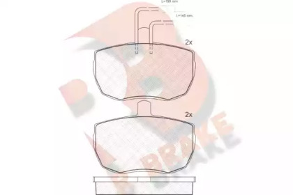 Комплект тормозных колодок RB0427 R BRAKE